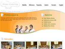 Tablet Screenshot of housecatering.cz